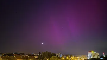 Polární záře nad Brnem