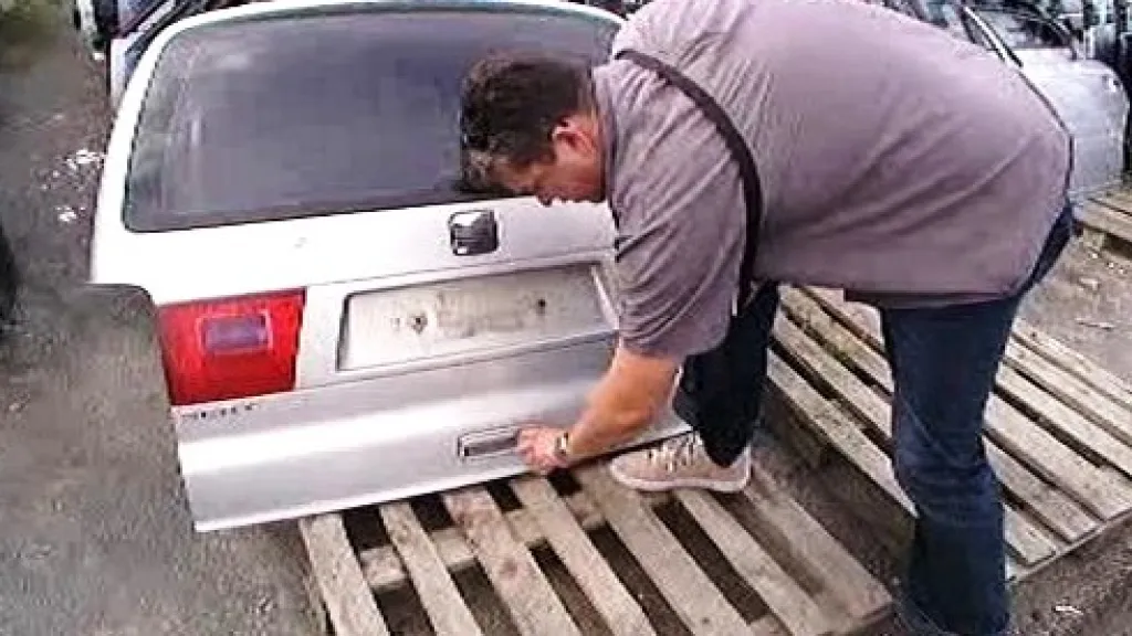 Část ukradeného auta