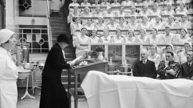 Proslov Masarykové na kurzu diplomovaných sester