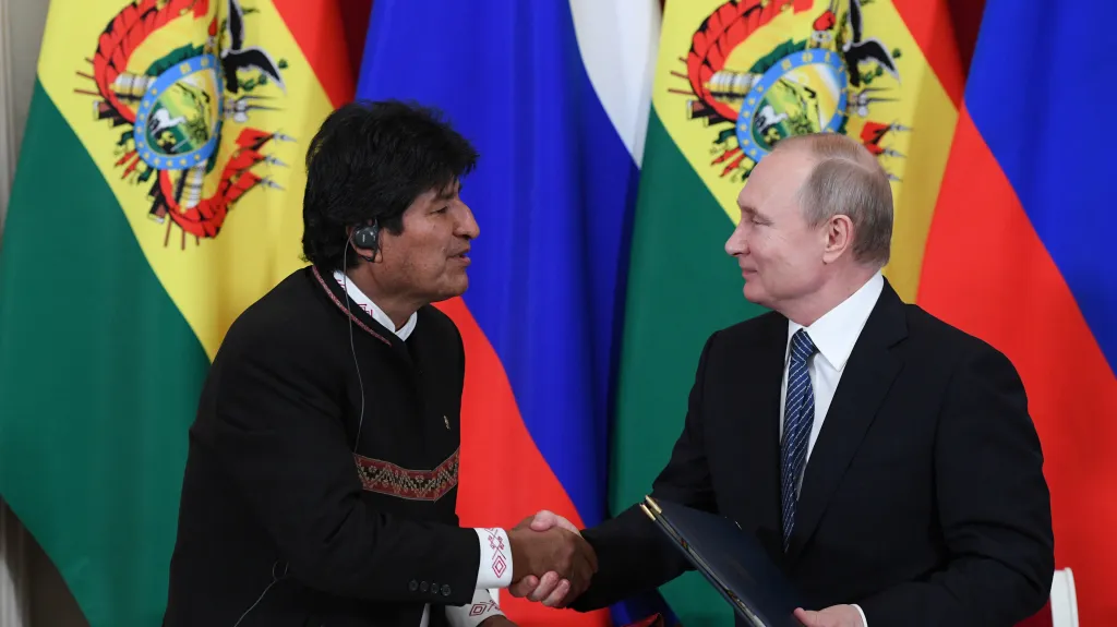 Evo Morales a Vladimir Putin