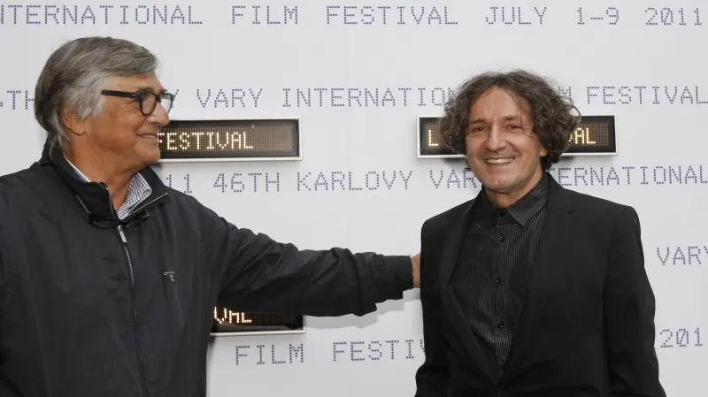 Goran Bregović (vpravo) na 46. MFF KV