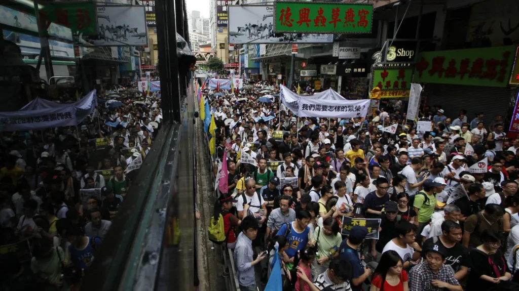 Protesty v Hongkongu