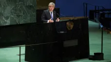 Předseda MOV Thomas Bach na jednání Valného shromáždění OSN