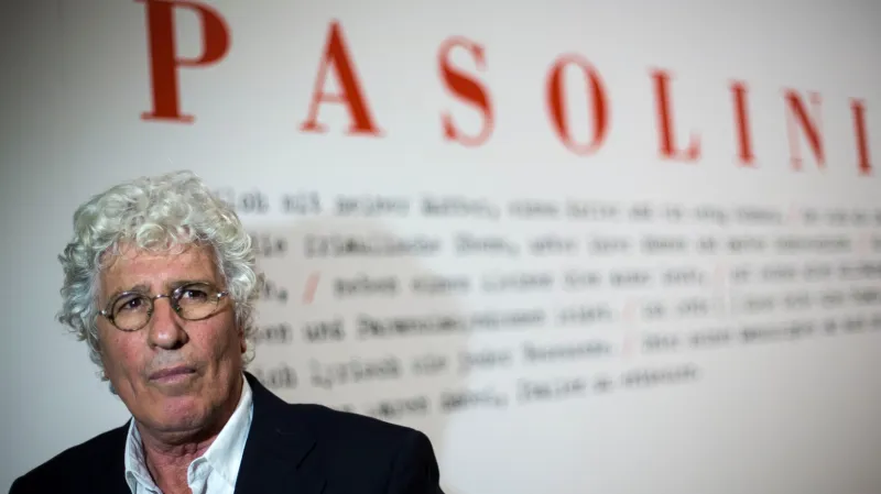 Ninetto Davoli na výstavě Pasolini Roma