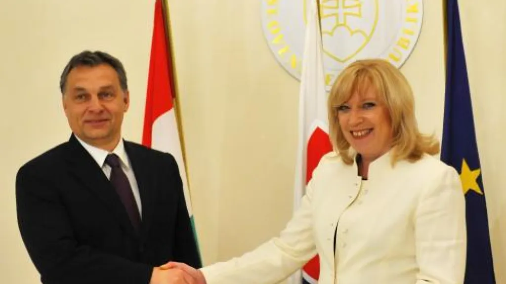 Viktor Orbán s Ivetou Radičovou