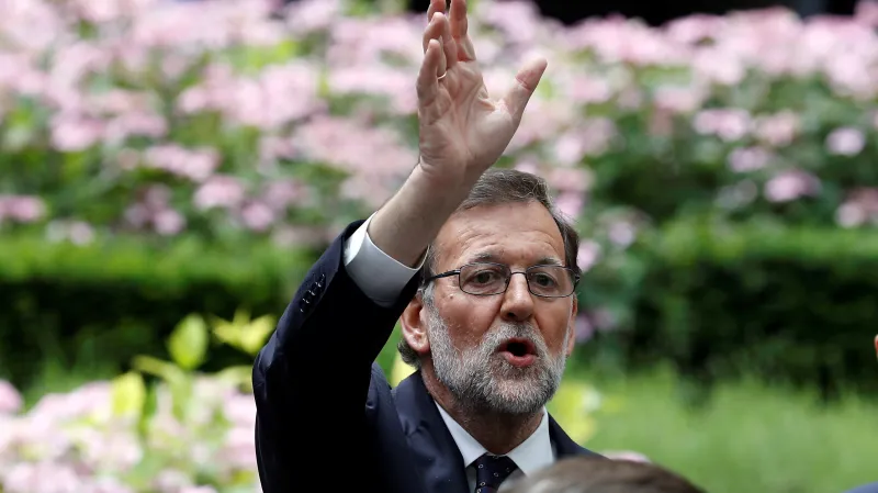 Mariano Rajoy na summitu v Bruselu