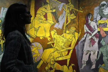 Indický Picasso se dostal do Londýna