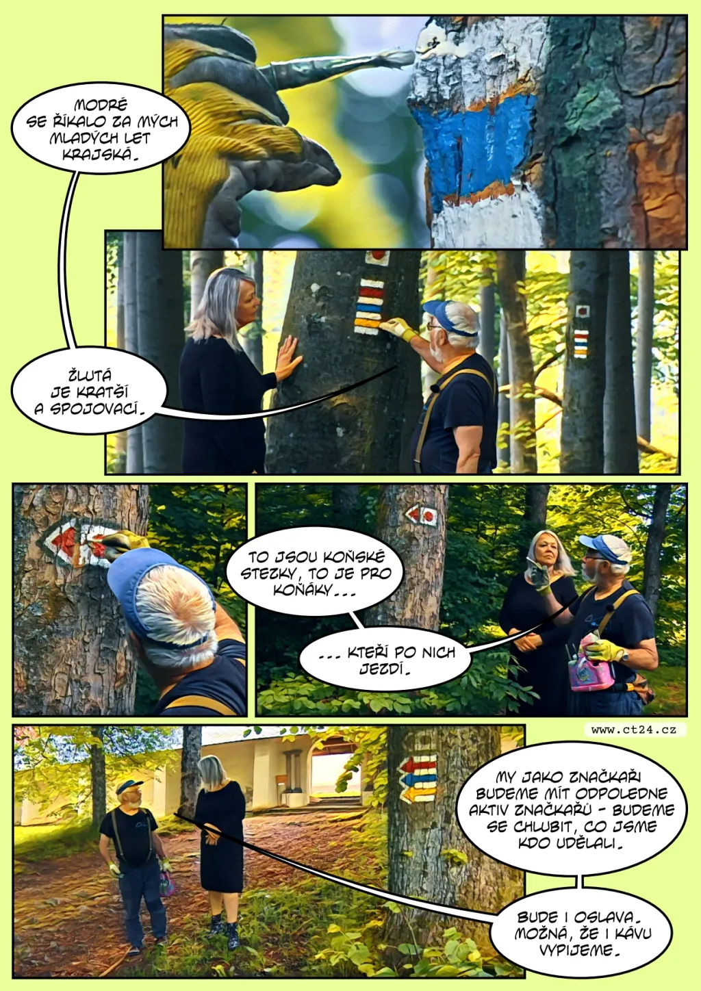 Turistické značky nás doprovázejí na desítkách tisíc kilometrů tras