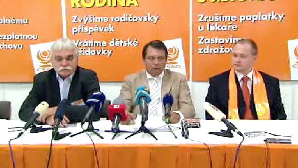 Vedení ČSSD po jednání Ústředního výkonného výboru
