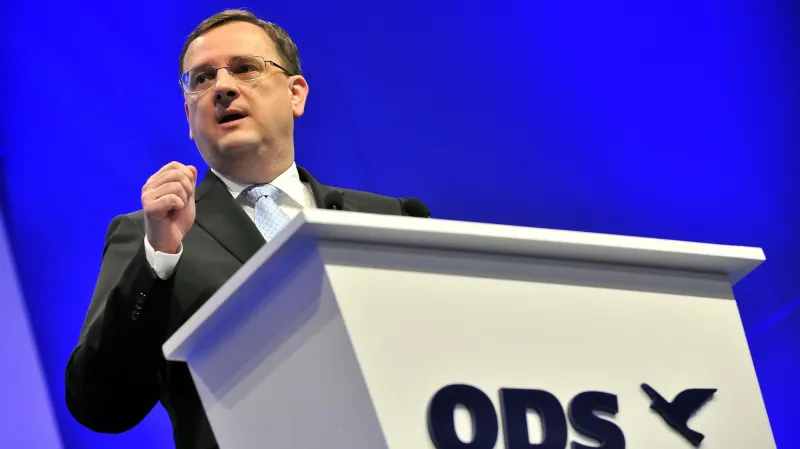 Petr Nečas na kongresu ODS