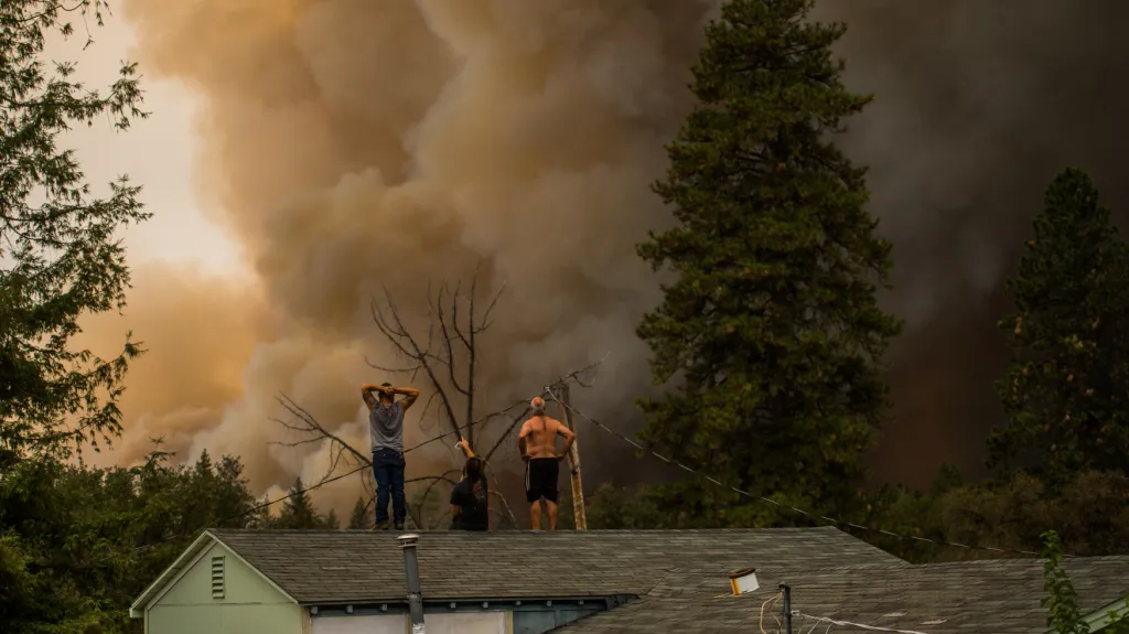 Požár v Kalifornii