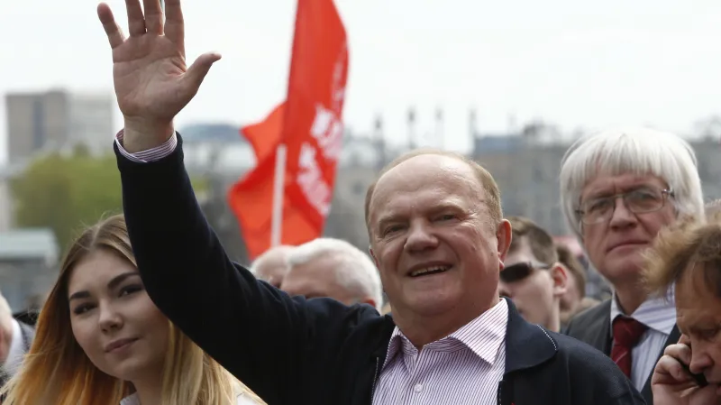 Předseda Komunistické strany Ruské federace Gennadij Zjuganov