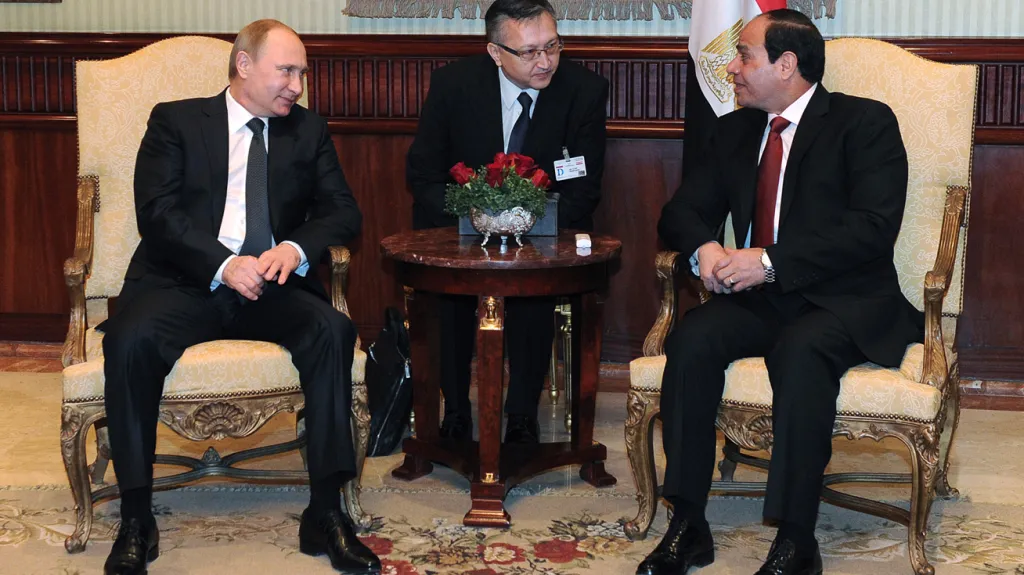 Vladimir Putin a Abdal Fattáh Sísí