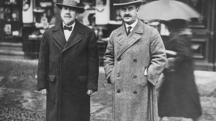 Bratři Heinrich a Thomas Mannovi v roce 1928