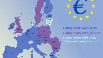 Mapa zemí eurozóny