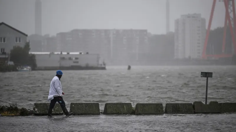 Zaplavený švédský Göteborg