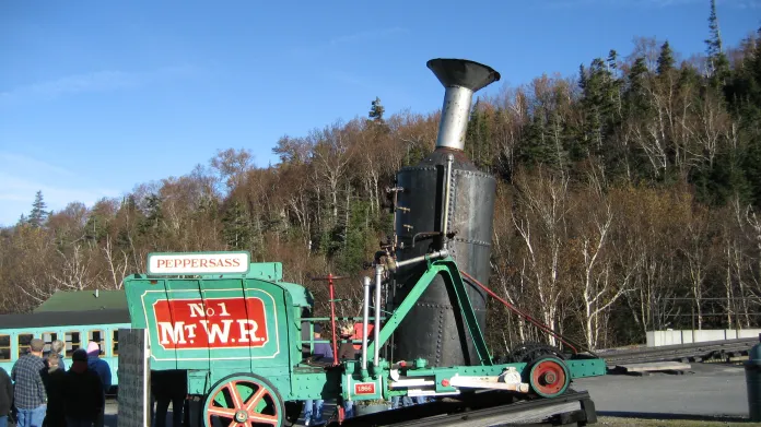 Nejstarší ozubnicová lokomotiva světa z železnice na Mt. Washington