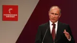 Vladimir Putin na zahájení hannoverského veletrhu