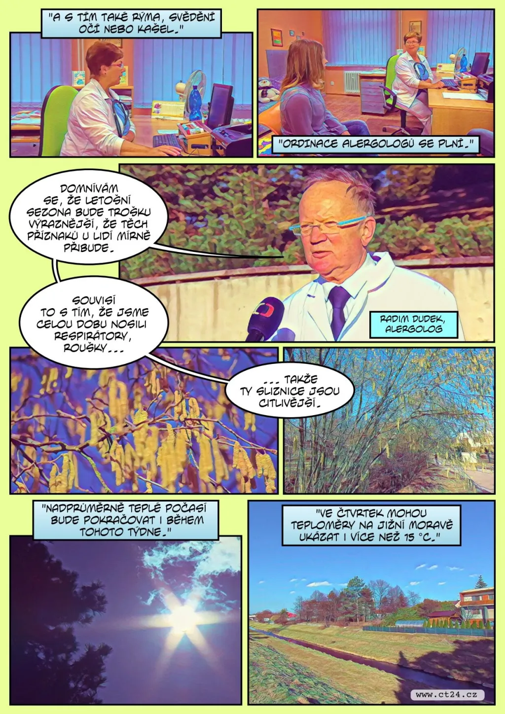 Teplé počasí nesvědčí alergikům