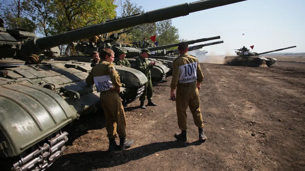 Vojenské cvičení na Ukrajně