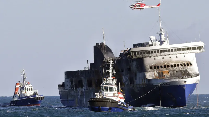 Trajekt Norman Atlantic na cestě do Brindisi