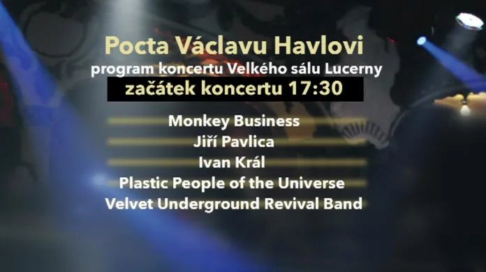 Pocta Václavu Havlovi / program