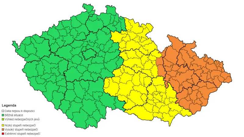 Výstraha ČHMÚ
