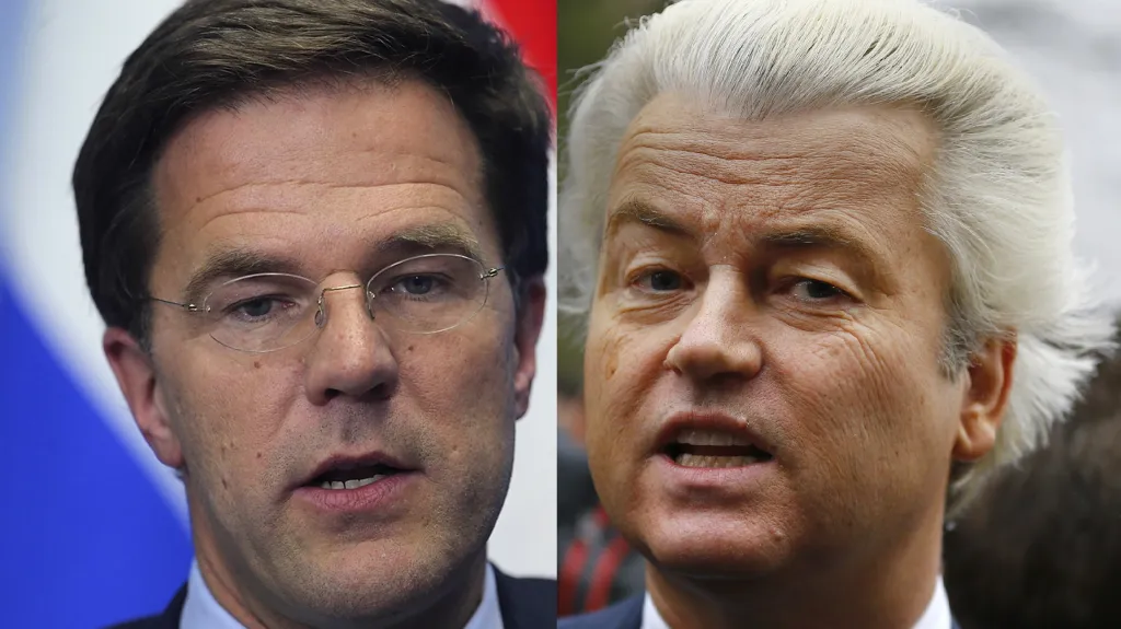 Mark Rutte a Geert Wilders