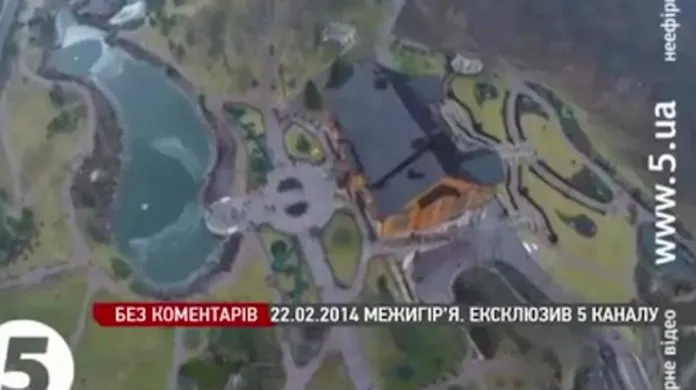Janukovyčova rezidence z výšky