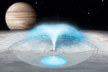 Záhadné erupce vody na Europě zřejmě nevycházejí z jejích oceánů, naznačuje nový model