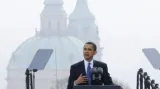 Barack Obama při projevu