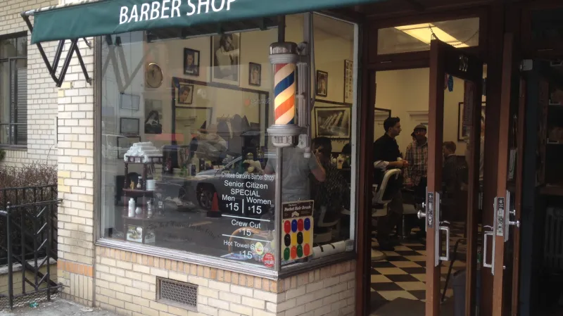 Pánské holičtví v Chelsey