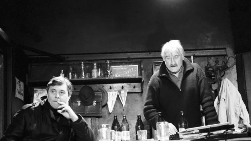 Pavel Landovský a Josef Abrhám v Havlově hře Audience