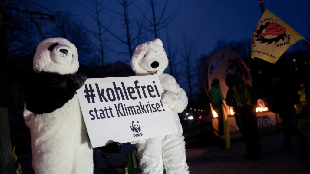 Protesty za co nejrychlejší odklon od uhelné energie v Německu