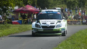 Esapekka Lappi a Janne Ferm ve voze Škoda Fabia S2000