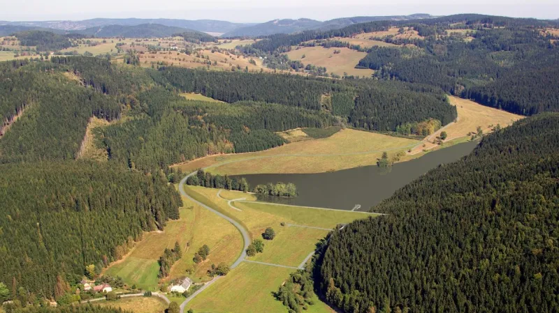 Vizualizace nádrže v Jelení