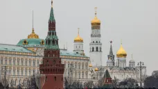 Pohled na Kreml v centru Moskvy