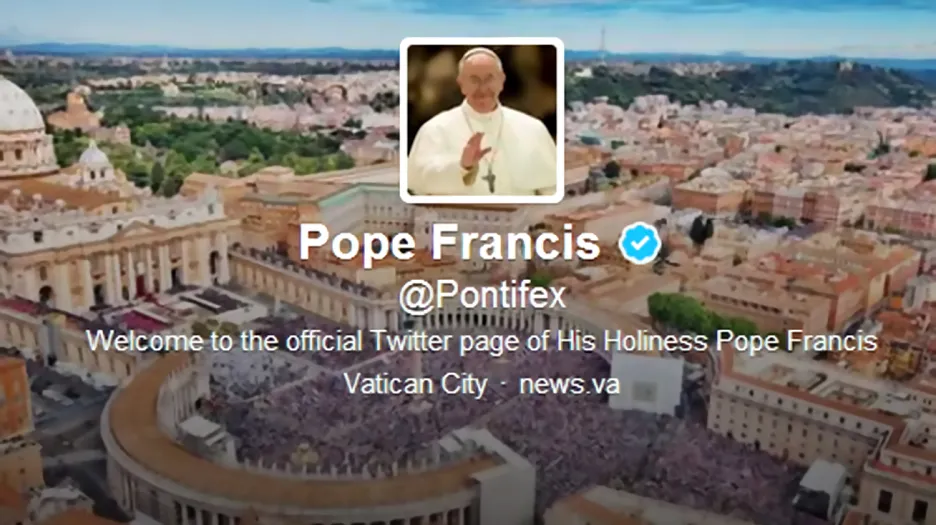 Papež František na Twitteru