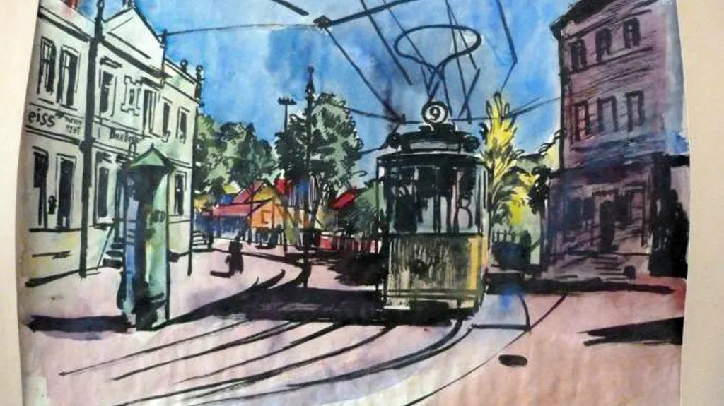 Gurlittova sbírka: Street Tram od Bernharda Kretschmara