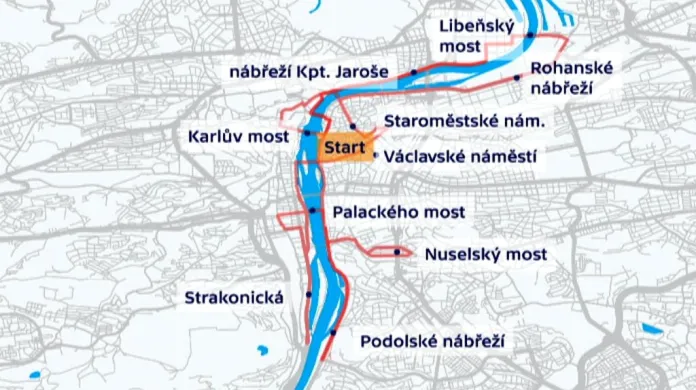 Mapa maratonu