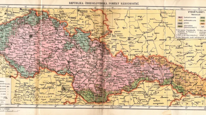 Národnostní situace v ČSR v atlasu z r. 1936