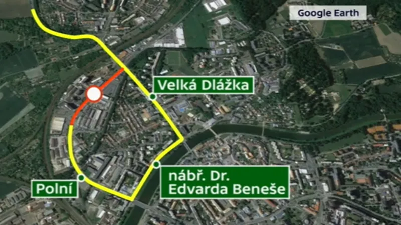 Objížďka Dolní ulice