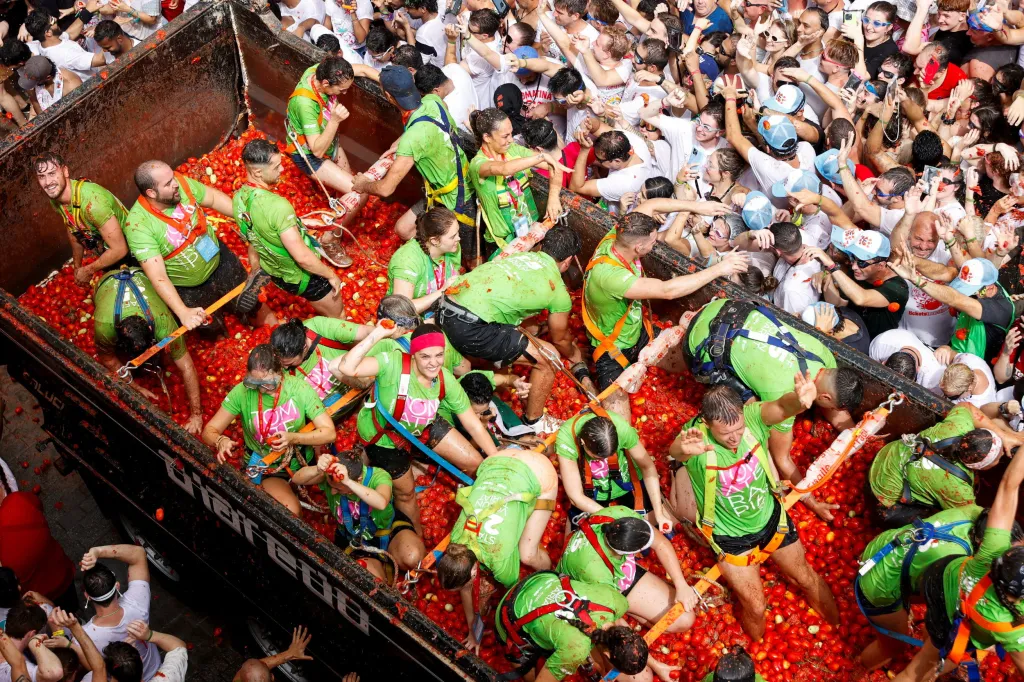 Španělský festival Tomatina