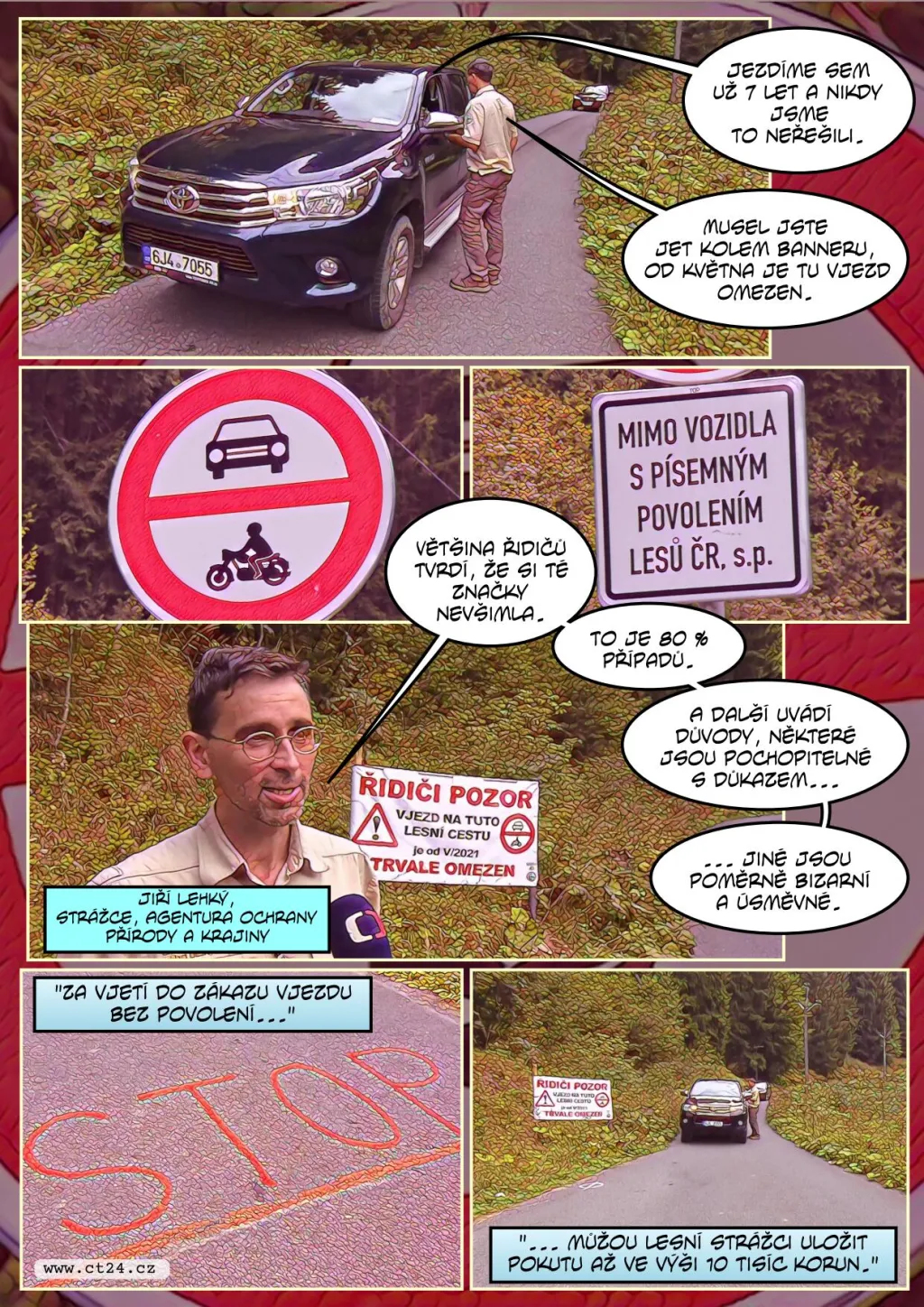 Ochránci přírody kontrolují řidiče