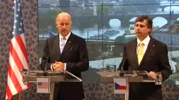 Joe Biden a Jan Fischer