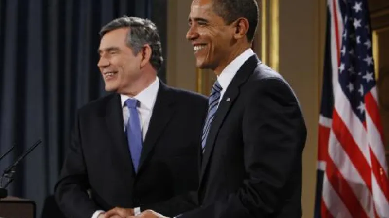Gordon Brown a Barack Obama