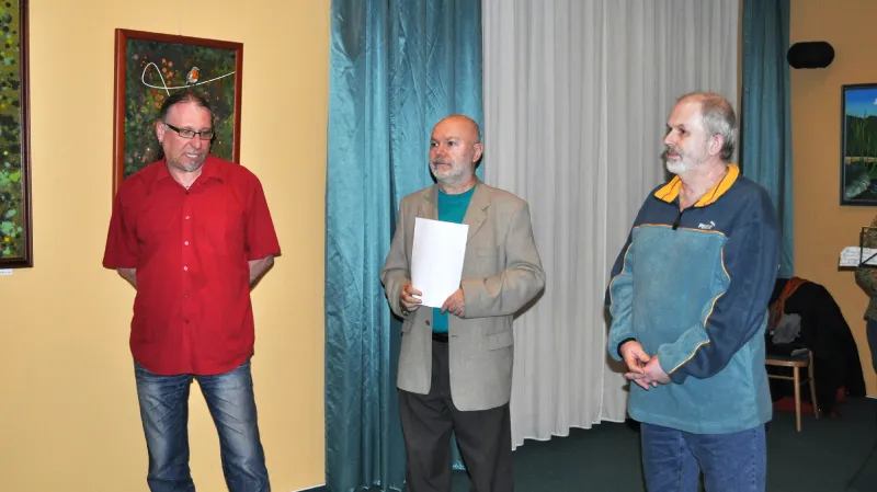 Z výstavy Luďka Dvořáka v Lounech