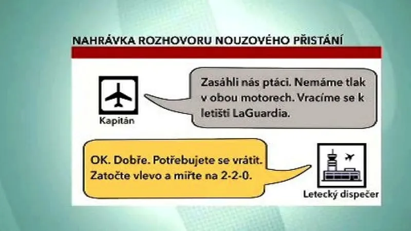 Rozhovor pilota s dispečerem