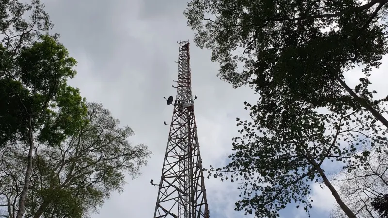 Měřicí stanice v ghanské Sunyani