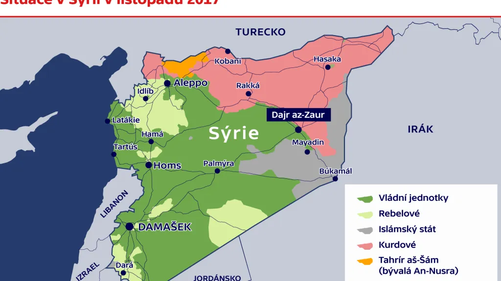 Situace v Sýrii v listopadu 2017